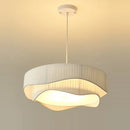 Axyaa French Fabric Suspension Pendant Light Chandelier - Hanging Lamp Fixture