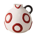 Axyaa Geometric Graffiti Ceramic Vase Flowerpot for Stylish Home Decor