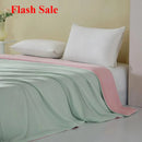 Axyaa Cool Silk Summer Quilt - Machine Washable, Double Ice Silk - Black Tech