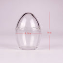 Axyaa Glass Eggshell Dessert Bowl with Lid - Molecular Cuisine Tableware