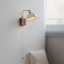 Axyaa Nordic LED Wall Light with Pull Chain Switch and Rotatable Design