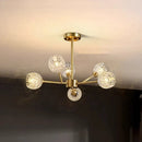 Axyaa Crystal Chandelier Pendant Light for Living Room and Bedroom