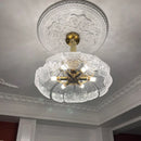 Axyaa Nordic Glass Chandelier LED Medieval Retro American French Style Home Decor