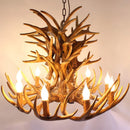 Axyaa Deer Horn Chandelier for Retro Living Room Decor