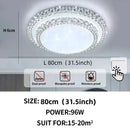 Axyaa Diamond LED Ceiling Light: White/Warm Light for Modern Home Decor