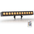 Axyaa 12LEDs Wall Washer Light 72W RGBWA+UV Stage Lighting Effect DMX Remote Control