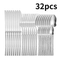 Axyaa Stainless Steel Tableware Set for Various Occasions