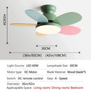 Axyaa Nordic Kids Room Ceiling Fan Light Pendant LED Creative Design Home Decor