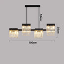 Axyaa Crystal Chandelier Stair Pendant Living Room Interior Lighting