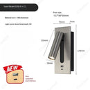 Axyaa Adjustable LED Reading Wall Lamp with Switch, Modern Minimalist Design