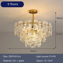 Axyaa Crystal Glass Ceiling Lamp for Cozy French-style Bedroom