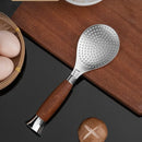 Axyaa Stainless Steel Rice Scoop with Wooden Handle - Non-Stick Kitchen Spatula