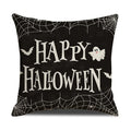 Axyaa Halloween Linen Pillow Cover: Horror Holiday Decor for Home Sofa