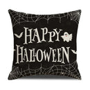 Axyaa Halloween Linen Pillow Cover: Horror Holiday Decor for Home Sofa