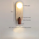 Axyaa Vintage Wabi Sabi LED Wall Lamp Yellow Travertine Living Room Lights