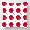 Axyaa Red Roses Square Large Pillow Cases High Quality Thick Covers