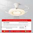 Bohemian Flower Design Invisible Fan Lamp by Axyaa - Full Spectrum Light