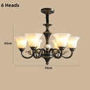 Axyaa Luxury Frosted Glass Chandelier for Living Room Bedroom