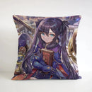 Axyaa Square Cushion Cover - Genshin Impact Pillowcase for Sofa Décor & Gifts