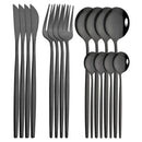 Axyaa 16-Piece Stainless Steel Cutlery Set Dinnerware Flatware Kitchen Tableware
