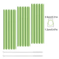 Axyaa Glass Straws Set for Boba Bubble Tea Smoothies Cocktails