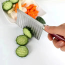 Axyaa Stainless Steel Wave Pattern Potato Carrot Slicer Cutter Kitchen Accessories