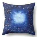Axyaa Galaxy Print Pillowcase - Decorative Polyester Cushion Cover for Home Sofa