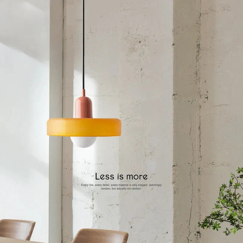 Axyaa Nordic Stained Glass Chandelier for Restaurant, Bedroom, and Bar