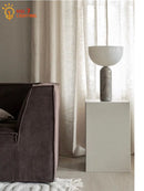 Axyaa Marble Mushroom Table Lamp LED Minimalist Modern Light for Home Decor