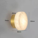 Axyaa Marble Round Wall Lamp - Nordic LED Room Lighting - High-end Modern Design