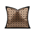Axyaa Geometric Laser Mirror Pillow Cover for Children's Room - Black Coffee Color