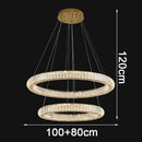 Axyaa Crystal Chandelier Pendant Lamp for Luxurious Living Room and Bedroom Lighting