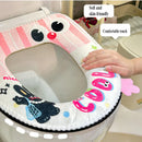 Axyaa Bunny Toilet Seat Cover Zip Winter Portable Kawaii Funny Children's Home
