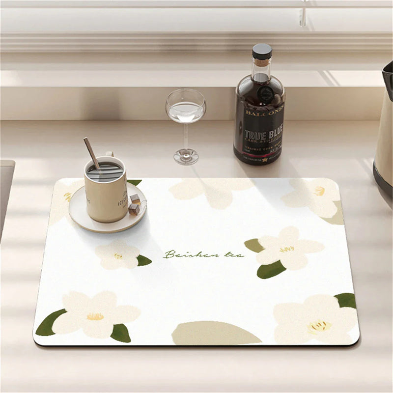 Axyaa Cartoon Print Kitchen Coasters Set for Glasses and Dishes