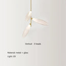 Axyaa Modern Nordic Style Glass Chandelier for Living Room, Bedroom, and Dining Room