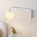 Axyaa Chrome LED Wall Lamp with Rotatable Arm - Minimalist Design