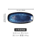 Axyaa Large Ceramic Fish Tray: Oval Sushi & Western Dish for Hotels & Restaurants