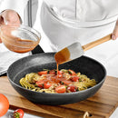Axyaa Silicone Wooden Handle Baking Set: Scraper, Spatula, Brush
