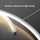 Axyaa Wave LED Pendant Lights for Dining Room Bar Chandeliers - Modern Minimalist Hanging Lamps
