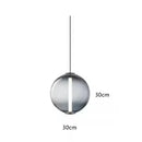 Axyaa Glass Chandelier LED Pendant Light - Nordic Style Bedroom Living Kitchen Decor