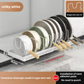 Axyaa Pot Lid Storage Rack: Under Cabinet Sliding Organizer for Pots, Pans, and Dishes