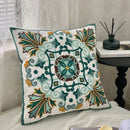 Axyaa Ethnic Floral Embroidered Pillowcase - Cotton Throw Cushion Cover