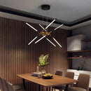 Axyaa Modern LED Linear Chandelier for Home Decor with Remote Control