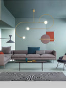 Axyaa Geometric Line Pendant Light - Minimalist Nordic Design for Home & Commercial Spaces