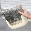 Axyaa Kitchen Drain Storage Basket: Large Capacity Multi-Function Dinnerware Organizer