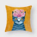 Axyaa Cat Print Pillowcase 45*45cm
