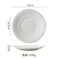 Axyaa Striped Ceramic Plate Set for Molecular Cuisine and Restaurant Tableware