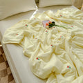 Axyaa Embroidered Washed Cotton Quilt - Machine Washable Summer Quilt