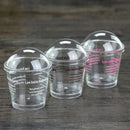 Axya Mousse Tiramisu Dessert Cups with Lid and Spoon - Disposable Pudding Tray