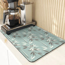 Axyaa Chinese Style Flowers Pattern Cup Mat Set for Dining Table